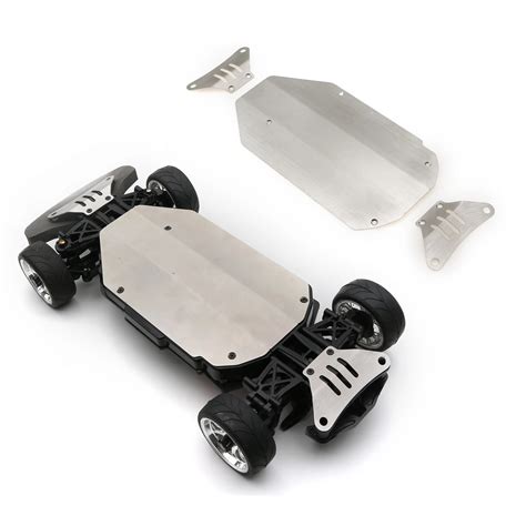 Stainless Steel Anti Skid Plate Protection Chassis Rc Tamiya