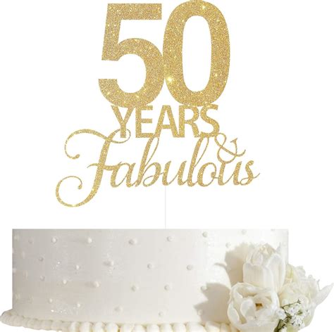 50 Years Fabulous Cake Topper 50th Birthday Cake Philippines Ubuy