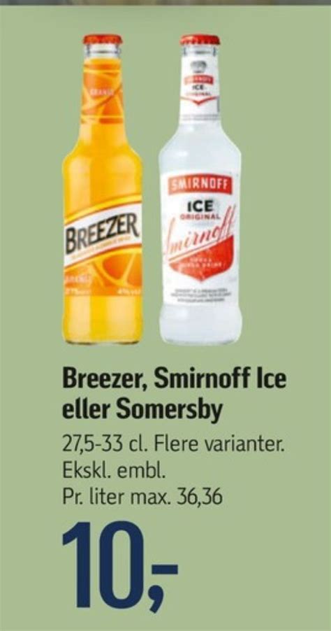 Smirnoff ice rtd cider tilbud hos Føtex