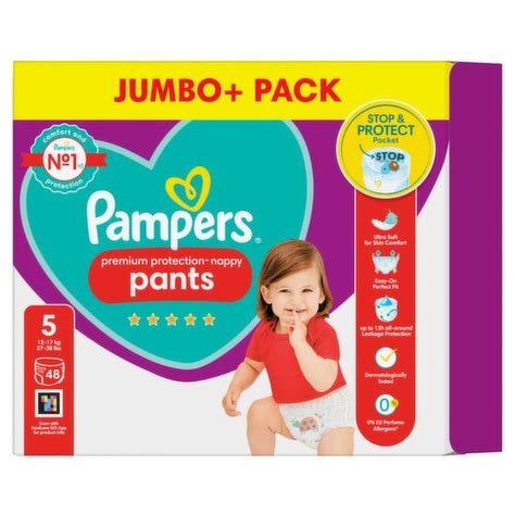 Pampers Premium Protection Nappy Pants Size Jumbo Pack Piece