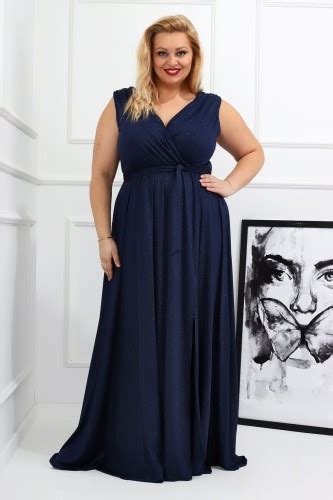 Brokatowa Sukienka Maxi Plus Size Bele R Sklep Internetowy