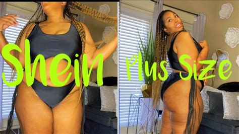 Shein Plus Size Curvy Swimsuit Try On Haul Youtube