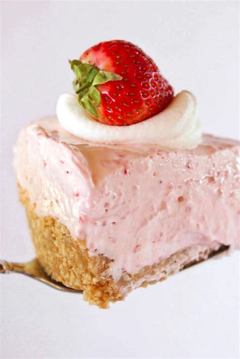 Easy No Bake Strawberry Cheesecake Practically Homemade