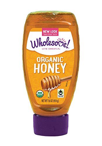 Wholesome Sweeteners Organic Fair Trade Honey 16 Ounce Bottle