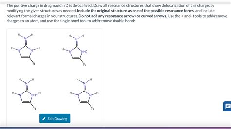 Solved The Positive Charge In Dragmacidin D ﻿is Delocalized