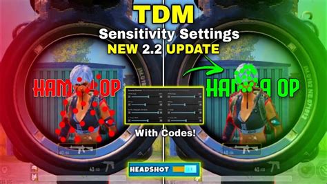 😱 Best Tdm Headshot Sensitivity Settings With Sensitivity Code Samsung