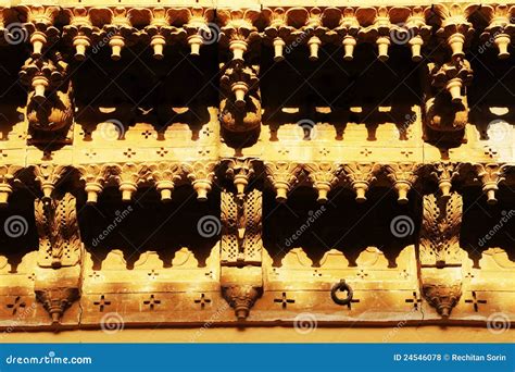 Architectural Detail of Mandir Palace Stock Photo - Image of fort, door ...