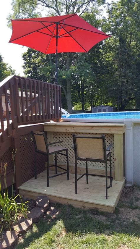 Top 10 Diy Above Ground Pool Bar Ideas And Inspiration