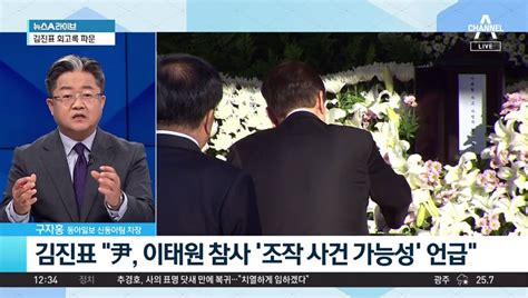 김진표 “尹 이태원 참사 ‘조작 사건 가능성 언급”