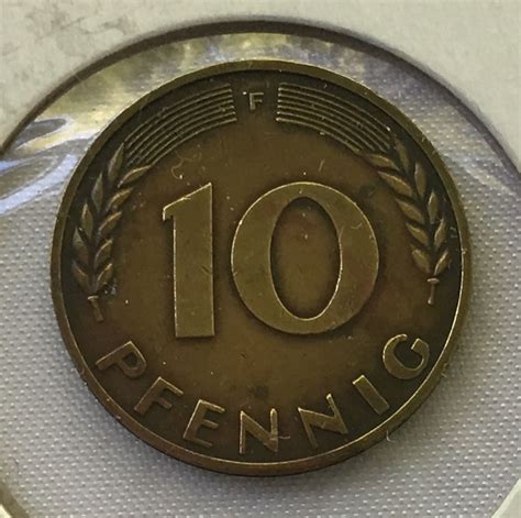 1950 F Germany Federal Republic 10 Pfennig For Sale Buy Now Online