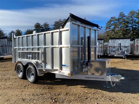 2024 CargoPro Trailers 7x14 Aluminum 12K High Side Dump Trailer W Ramp