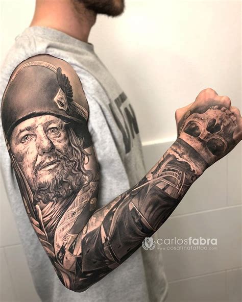 Killer Ink Tattoo On Twitter Black And Grey Pirate Sleeve Inked By