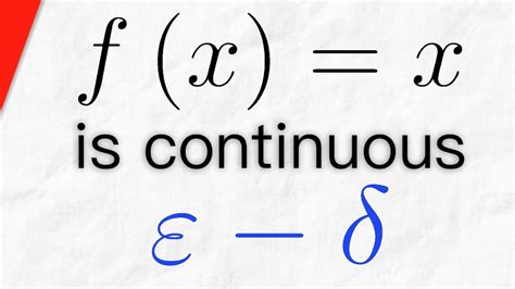 Proof F X X Is Continuous Using Epsilon Delta Definition Real