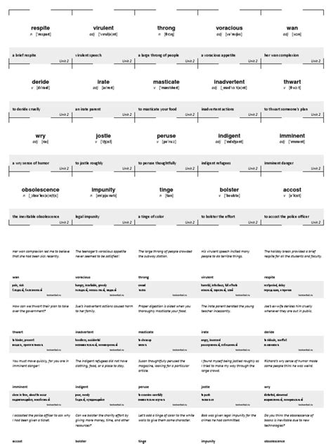 2 - 2 - Flashcards - Unit 2 | PDF