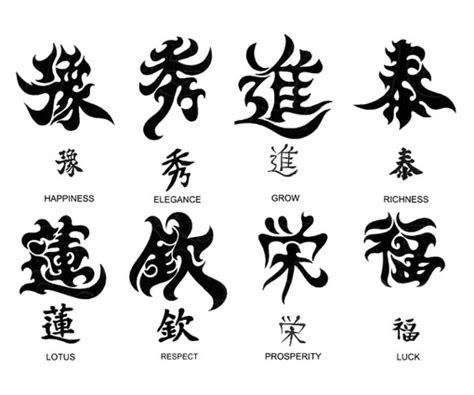 Popular Chinese Symbols •