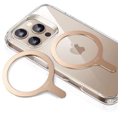 ESR for MagSafe Sticker, MagSafe Ring Magnet, 2 Pack Magnetic Metal