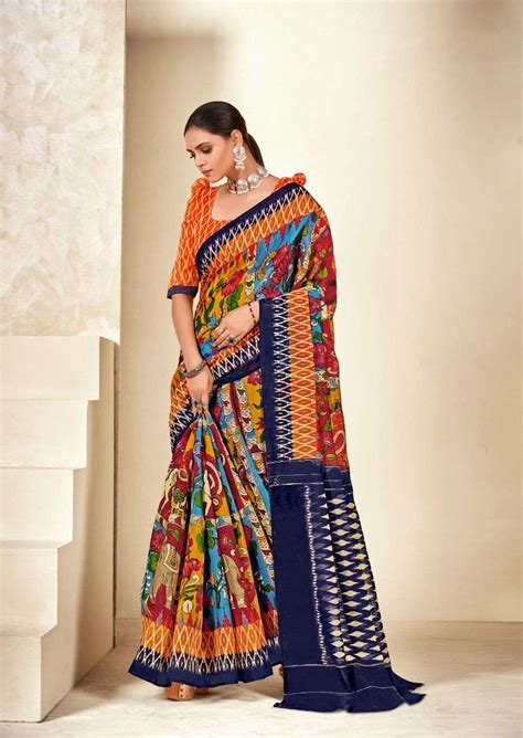 Sr Sarees Barkha Vol Mul Mul Cotton With Printed Saree