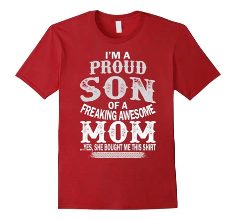 Im A Proud Son Of A Freaking Awesome Mom Christmas Tshirt Td Teedep