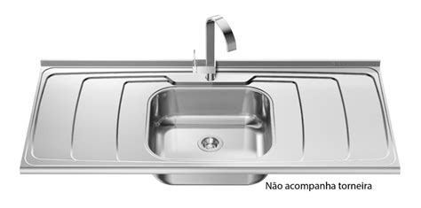 Pia De Inox Metros Furo Para Torneira Ghelplus Porto House