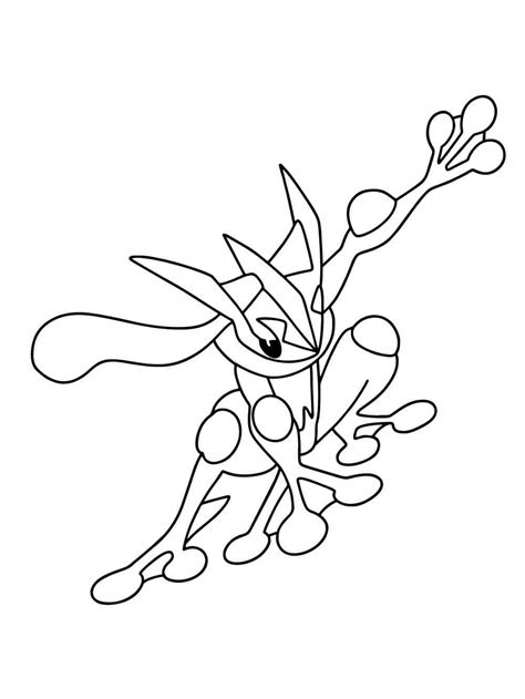 Coloriage Pokémon Amphinobi Pour les Enfants télécharger et imprimer