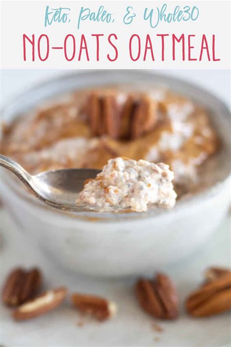 No Oats Low Carb Keto Oatmeal Cassidy S Craveable Creations