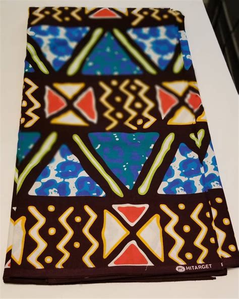 Black And Blue African Ankara Fabric 100 Cotton African Etsy