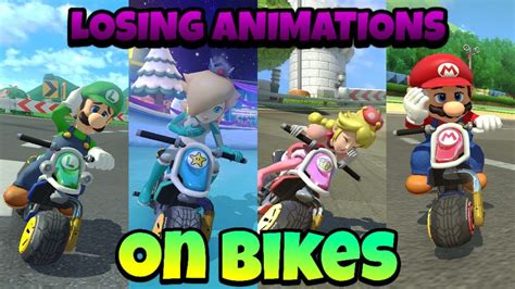 Mario Kart Deluxe All Characters Dlc Losing Animations Bikes