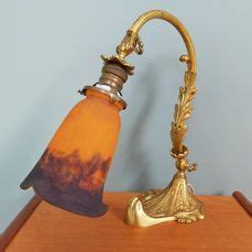 Muller Fr Res Art Nouveau Bronzen Lamp In Tafellamp Art