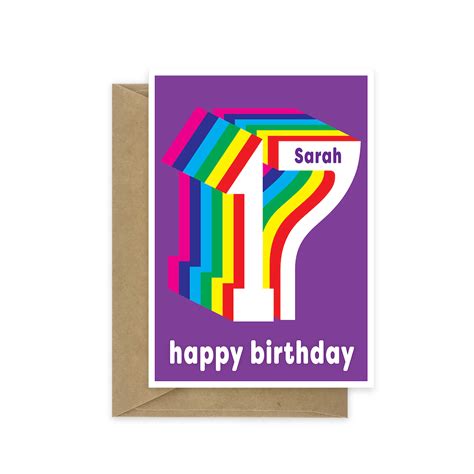 Th Birthday Card Rainbow Stu Art Concepts