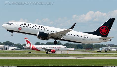 C Fslu Air Canada Boeing 737 8 Max Photo By Matthias Klassen Id