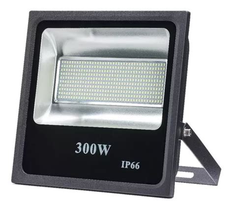 Reflector LED SMD bivolt de 300 W blanco frío carcasa impermeable