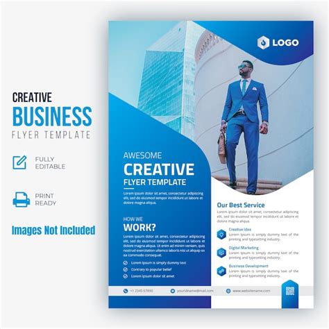 Premium Vector Creative Business Flyer Template