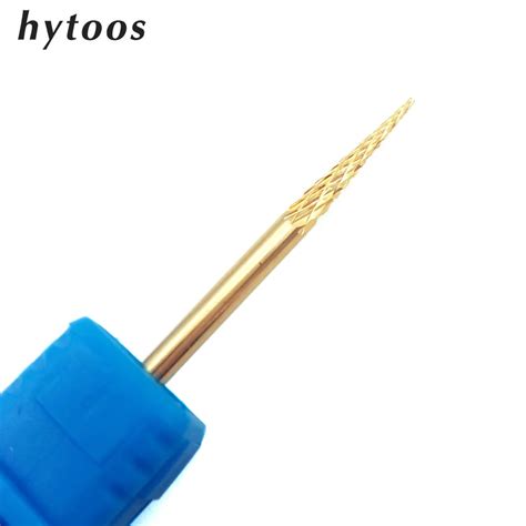 HYTOOS Gold Wolfram Hartmetall Nagel Bohrer 3 32 Rotary Grat Bits F R