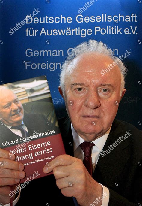 Eduard Shevardnadze Poses His New Book Editorial Stock Photo - Stock ...