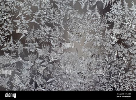 the unusual frost on a winter window Stock Photo - Alamy