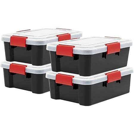 Iris Ohyama Boxes Plastic Storage Boxes Set Of L Stackable