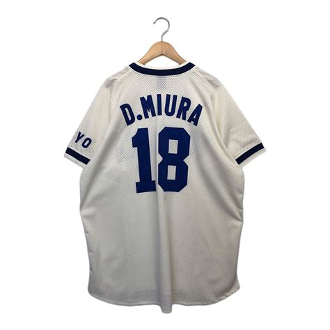 横浜denaベイスターズ ベイスターズ 復刻レプリカユニフォーム メンズ Size L ホワイト 18 三浦大輔 大洋ホエールズ｜トレファ