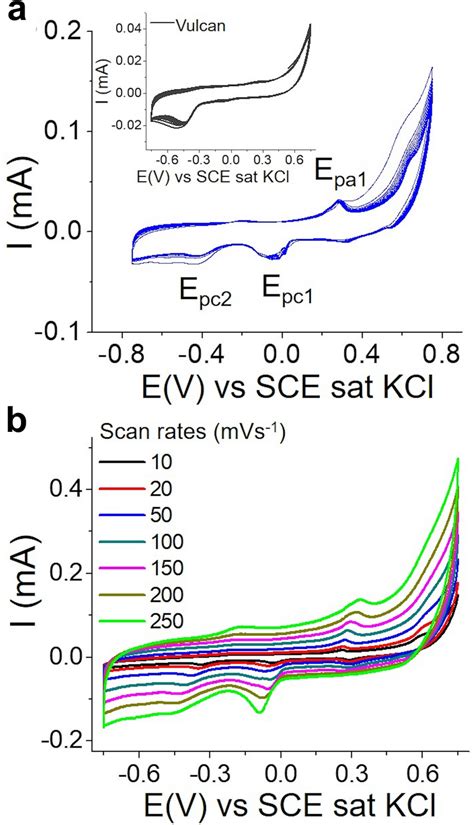 Cyclic Voltammograms Obtained On Ag Dendrites And Vulcan Insert At