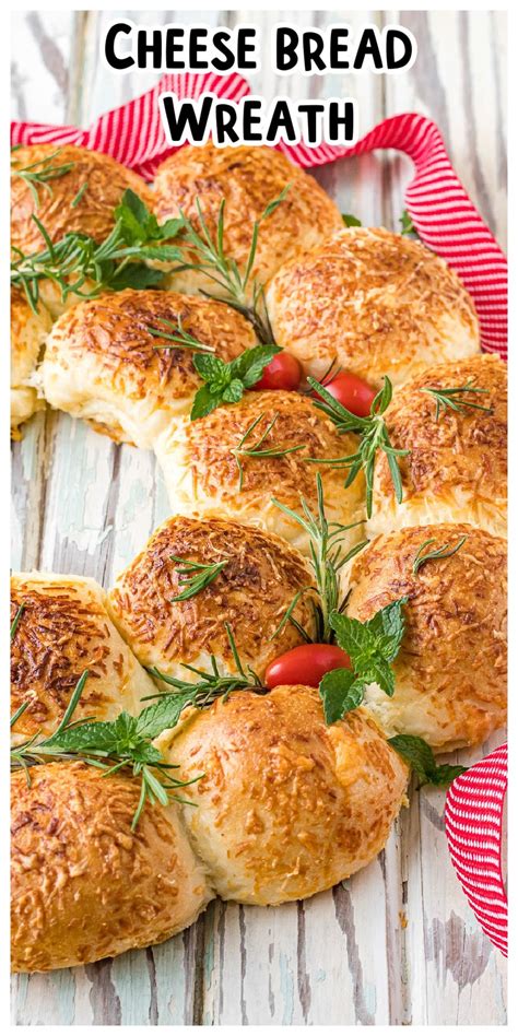 Cheese Bread Wreath - Retro Potluck