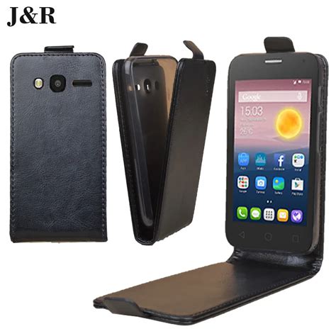 Leather Case For Alcatel OT 4034D Pixi 4 (4.0) Flip Cover Cases For Alcatel One Touch Pixi 4 4.0 ...