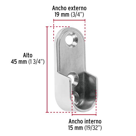 Ficha Tecnica Brida Niquelada Para Tubo Ovalado De Cl Set Hermex