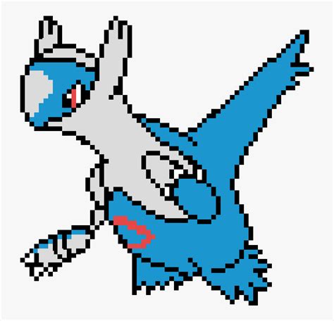 Pixel Art Pokemon Latios Hd Png Download Kindpng