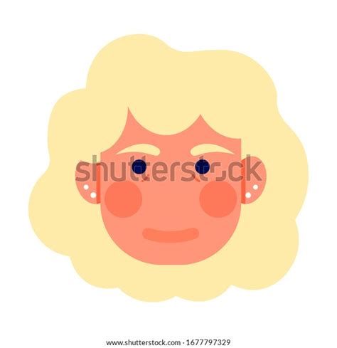 Face Expressions Woman Blond Hair Vector Stock Vector Royalty Free