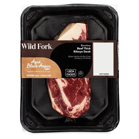 Usda Choice Black Angus Beef Thick Ribeye Steak Wild Fork Foods