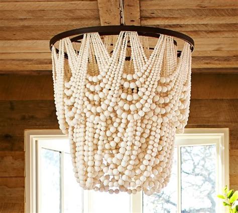 How To Turn A Builder Grade BOOB Light Into A Beaded Chandelier