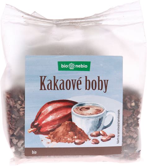 Bezlepka Bio kakaové boby drcené bio nebio 100 g