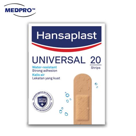 6 Boxes Hansaplast Universal Water Resistant Plaster 20pcs Box [exp