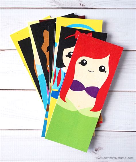 Free Printable Disney Princess Bookmarks Artsy Fartsy Mama