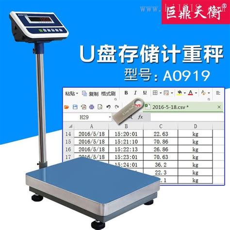 巨天jws A8eu带u盘导出称重数据的电子秤图片高清图细节图 巨鼎天衡（苏州）称重设备有限公司 维库仪器仪表网