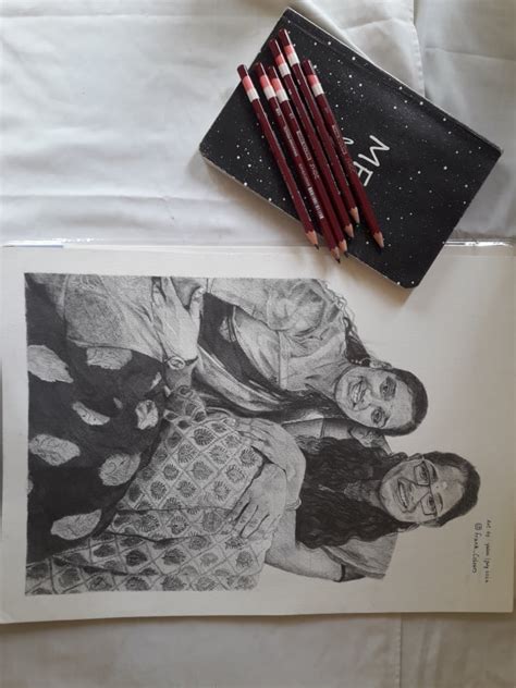 Do Graphite Pencil Portraits Artwork Can Be Customized In A4 A3 Size By